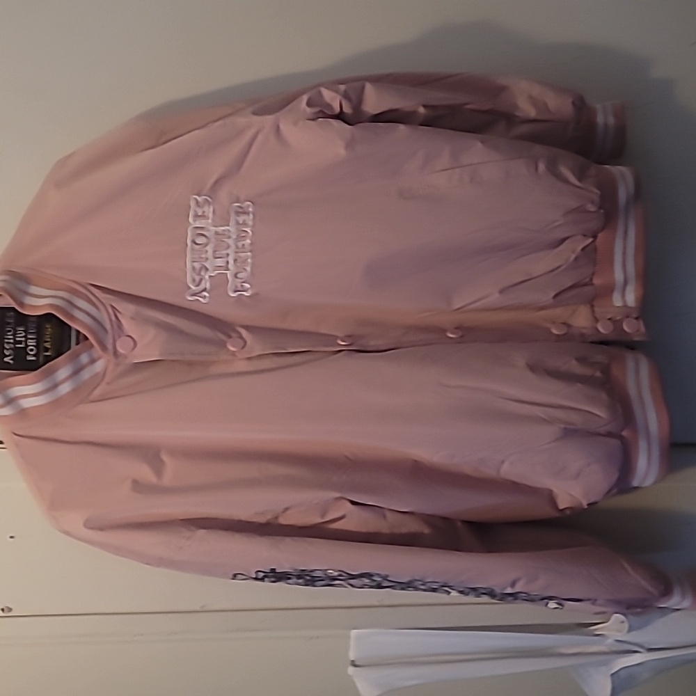 Assholes live forever women's pink large bomber jacket